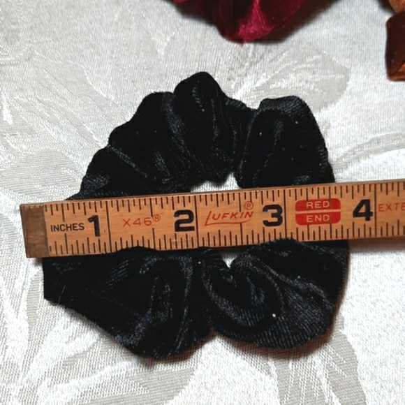 Velvet/Velour Scrunchie HairTie A DOZEN Jewel Tone - Picture 2 of 5